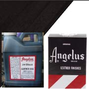Angelus Jet Black leather dye 472ml and 88.72ml